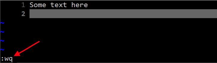 save and exit with vim text editor