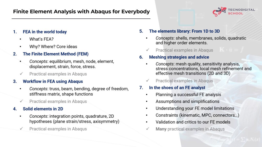 finite element analysis with abaqus for everybody course